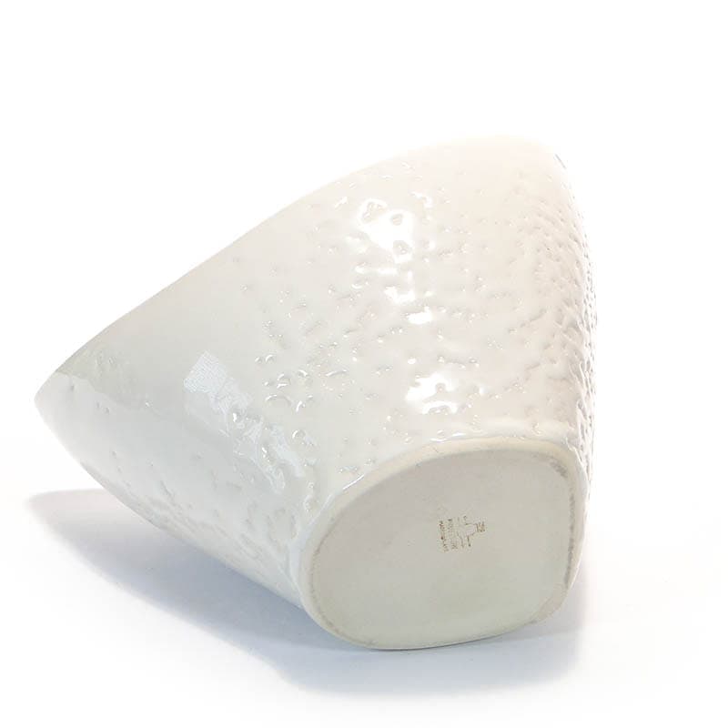 Vase New Look, white porcelain stoneware, by W. Gołajewska, Poland, 1960s. - 393985