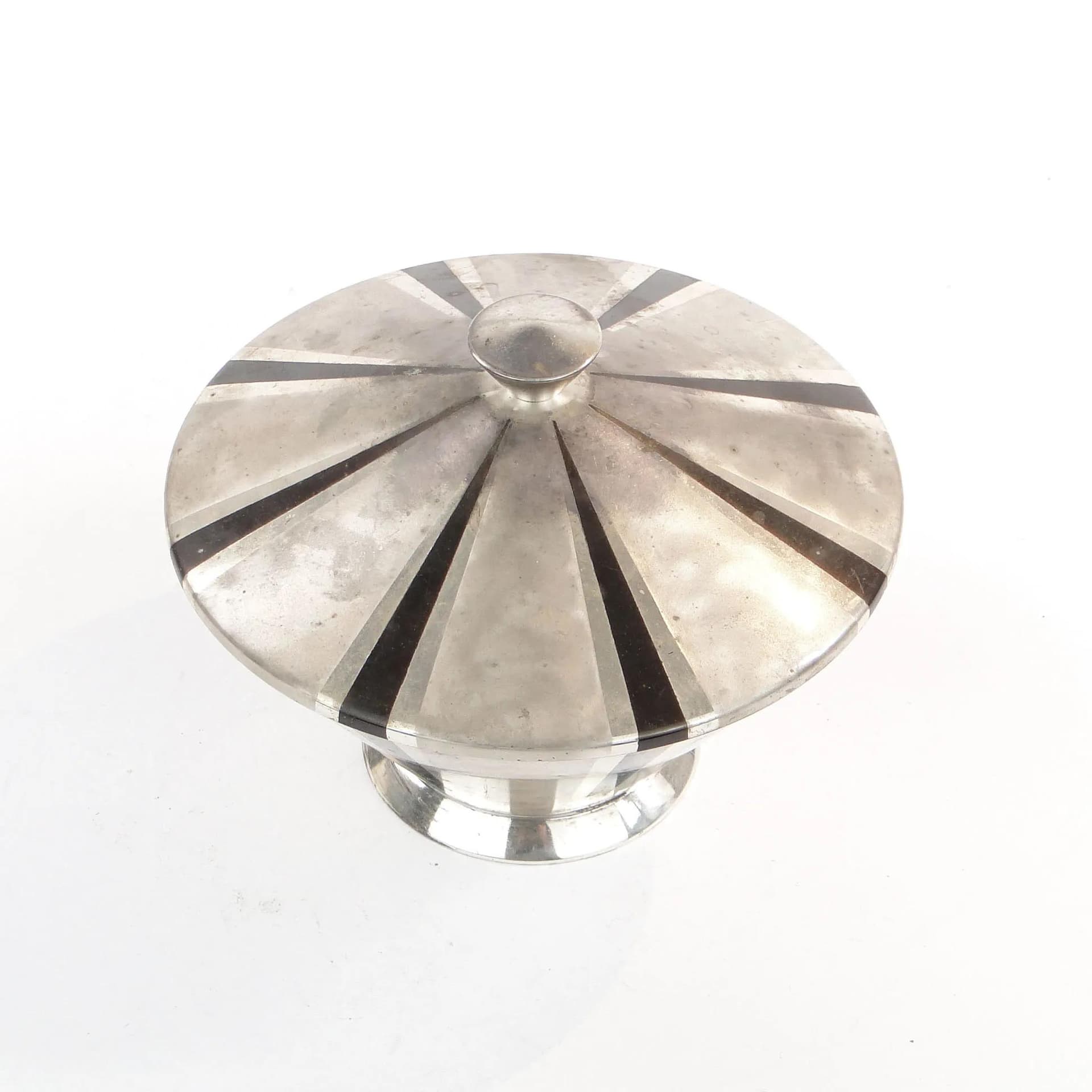 Bonbonniere Art Deco, Ikora, silver, brass, WMF, Germany, 1930s. - 29212