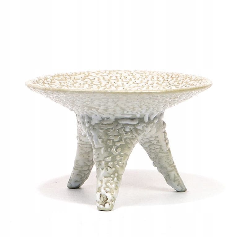 Bowl New Look, white beige grey porcelainite, by W. Gołajewska, Zakłady Porcelitu Stołowego Pruszków, Poland, 1960s. - 394459