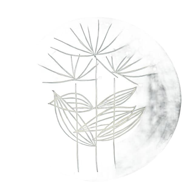 Platter Karolina, black, porcelain, Poland, 1950s - DIMENSION