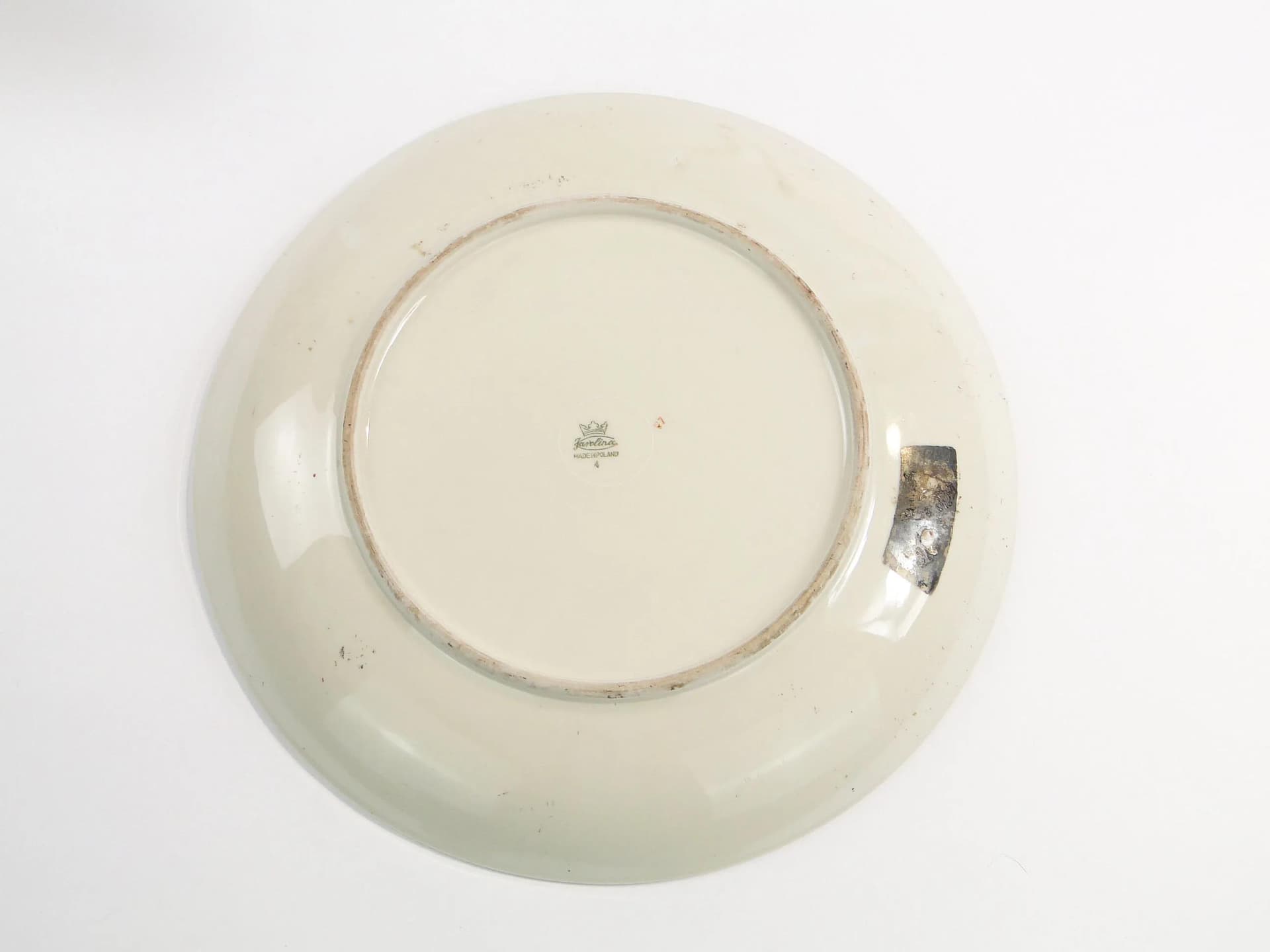 Platter Karolina, black, porcelain, Poland, 1950s - 394492