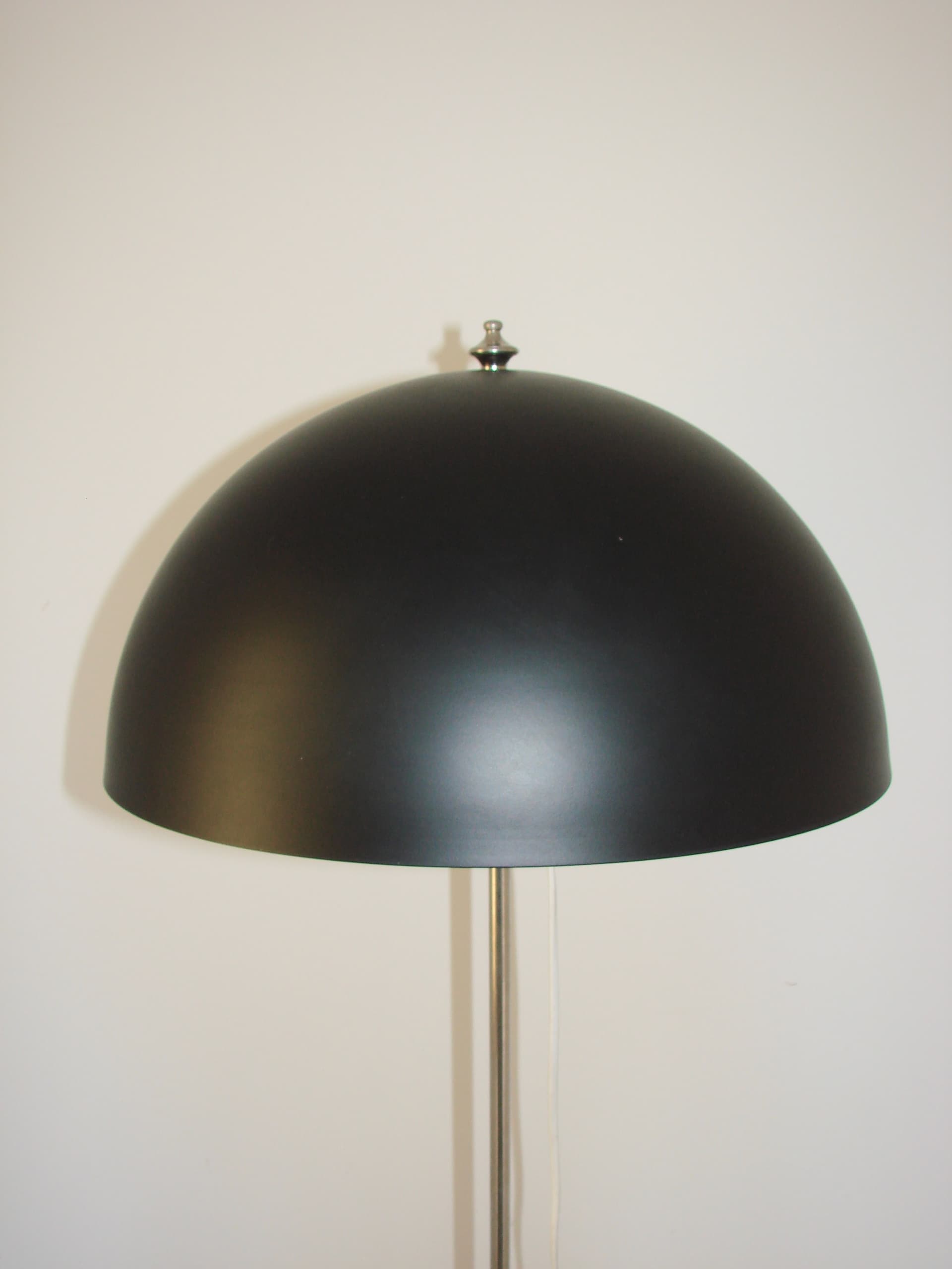 Lampa podłogowa T25, metal czarny, aluminium srebrny, Vitra, lata 70. - 394560