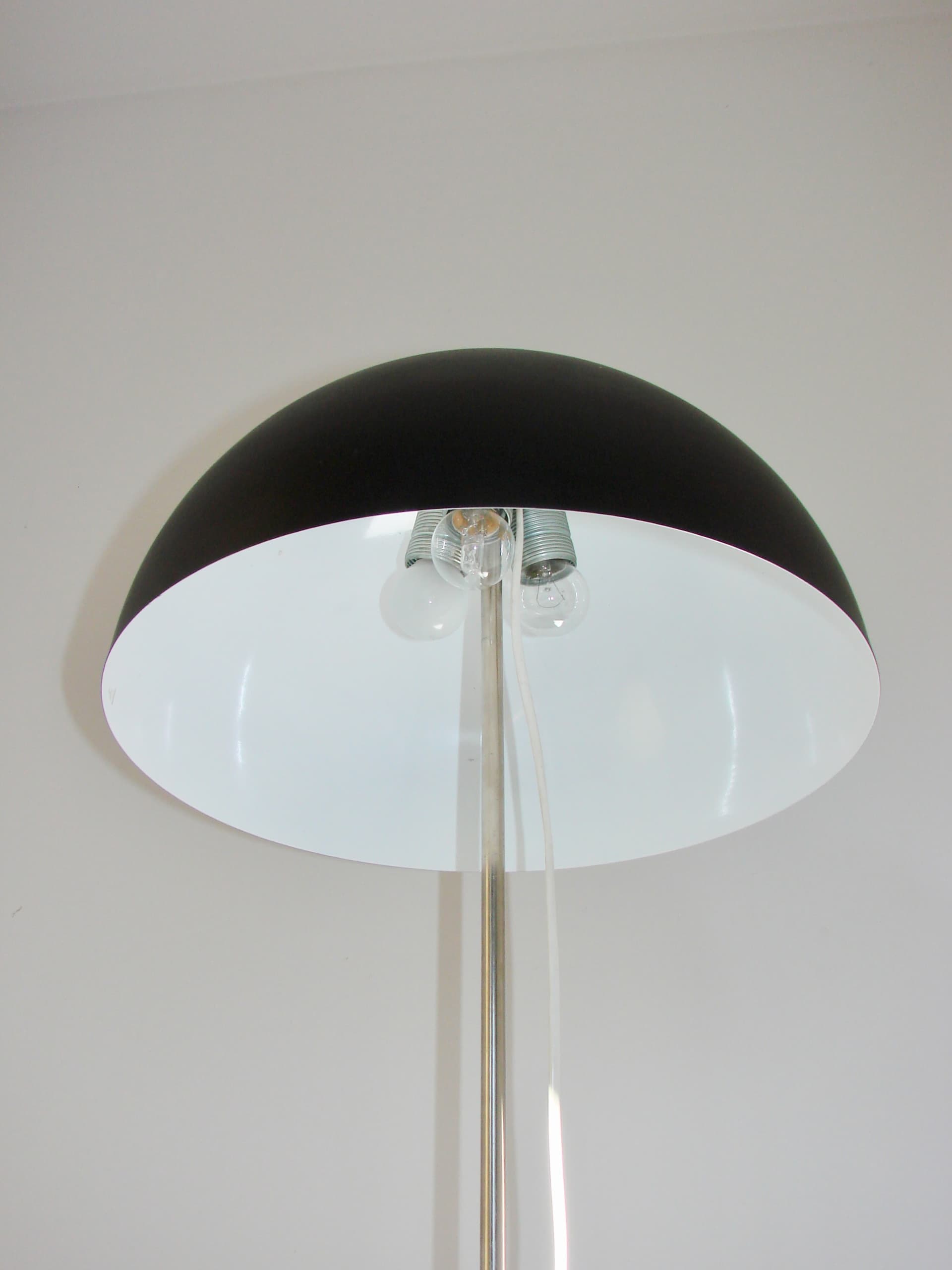 Lampa podłogowa T25, metal czarny, aluminium srebrny, Vitra, lata 70. - 394559