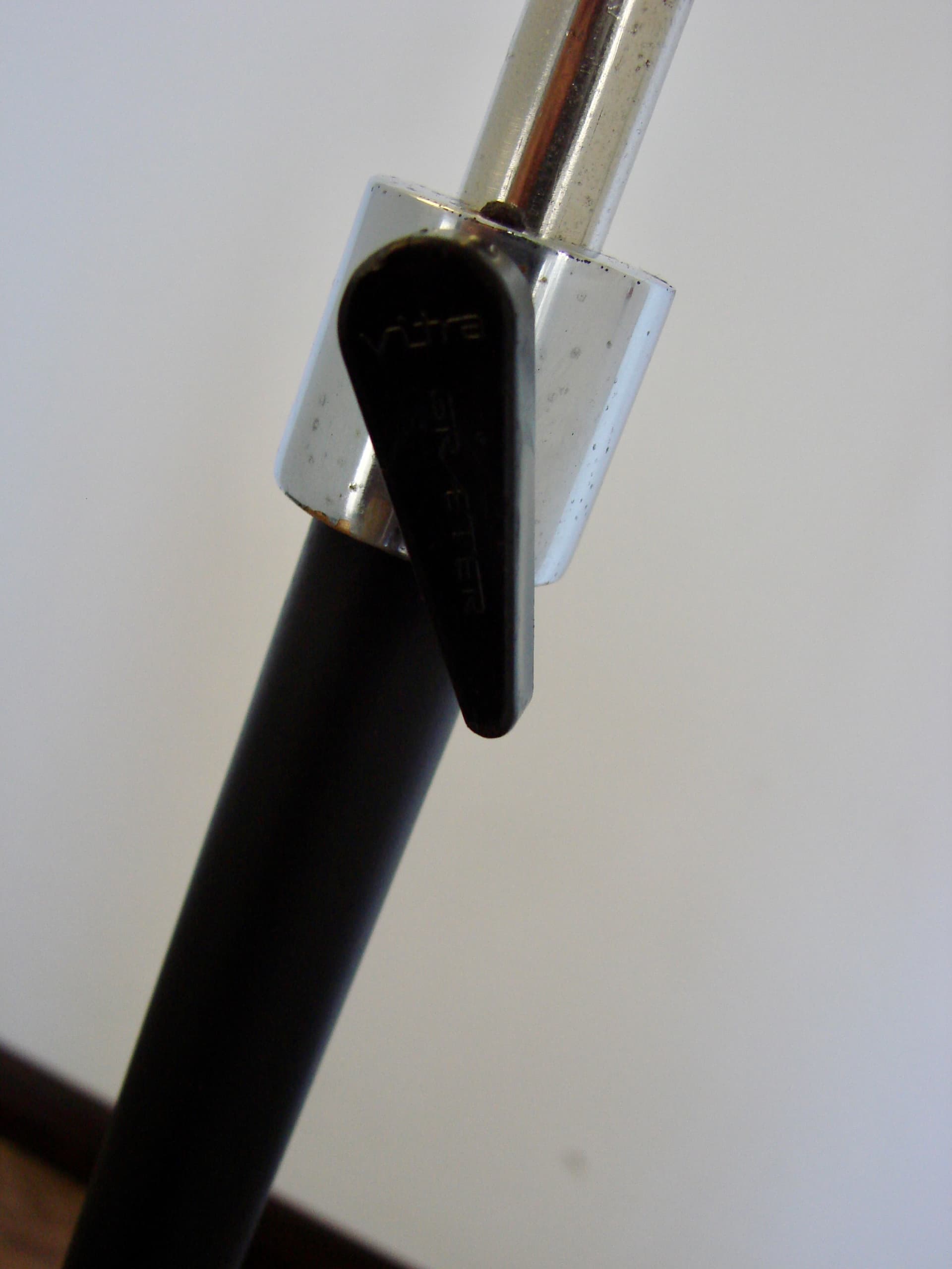 Lampa podłogowa T25, metal czarny, aluminium srebrny, Vitra, lata 70. - 394557