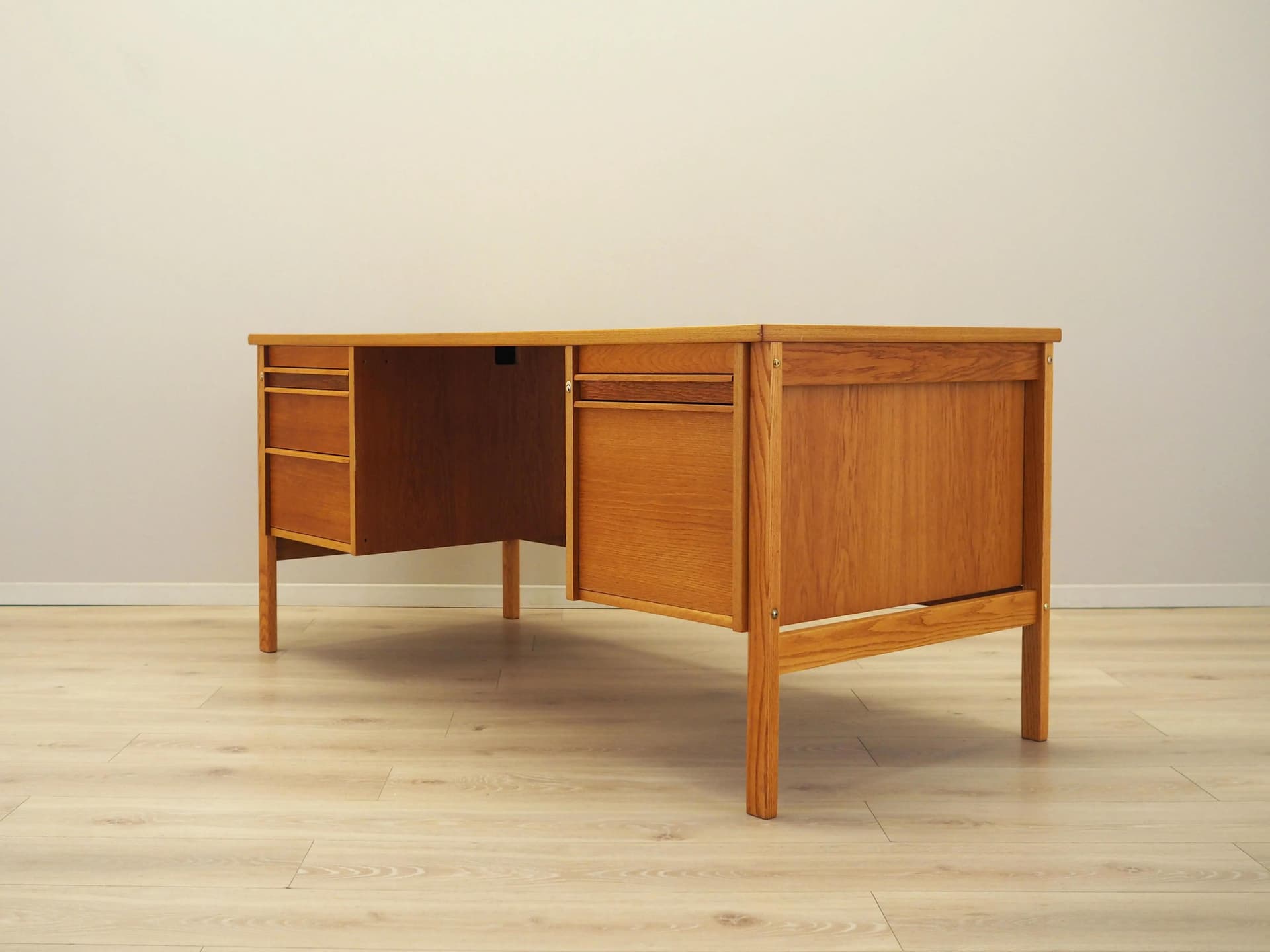 Desk, light brown ash, Norway, 1970s. - 28927