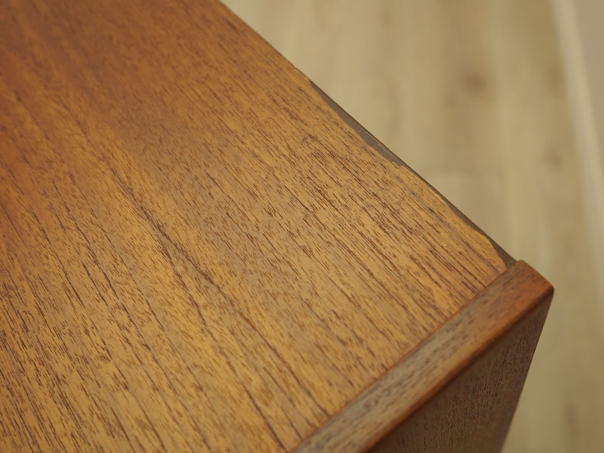 Komoda tallboy, teak brązowy, Dania, lata 60. - 394700