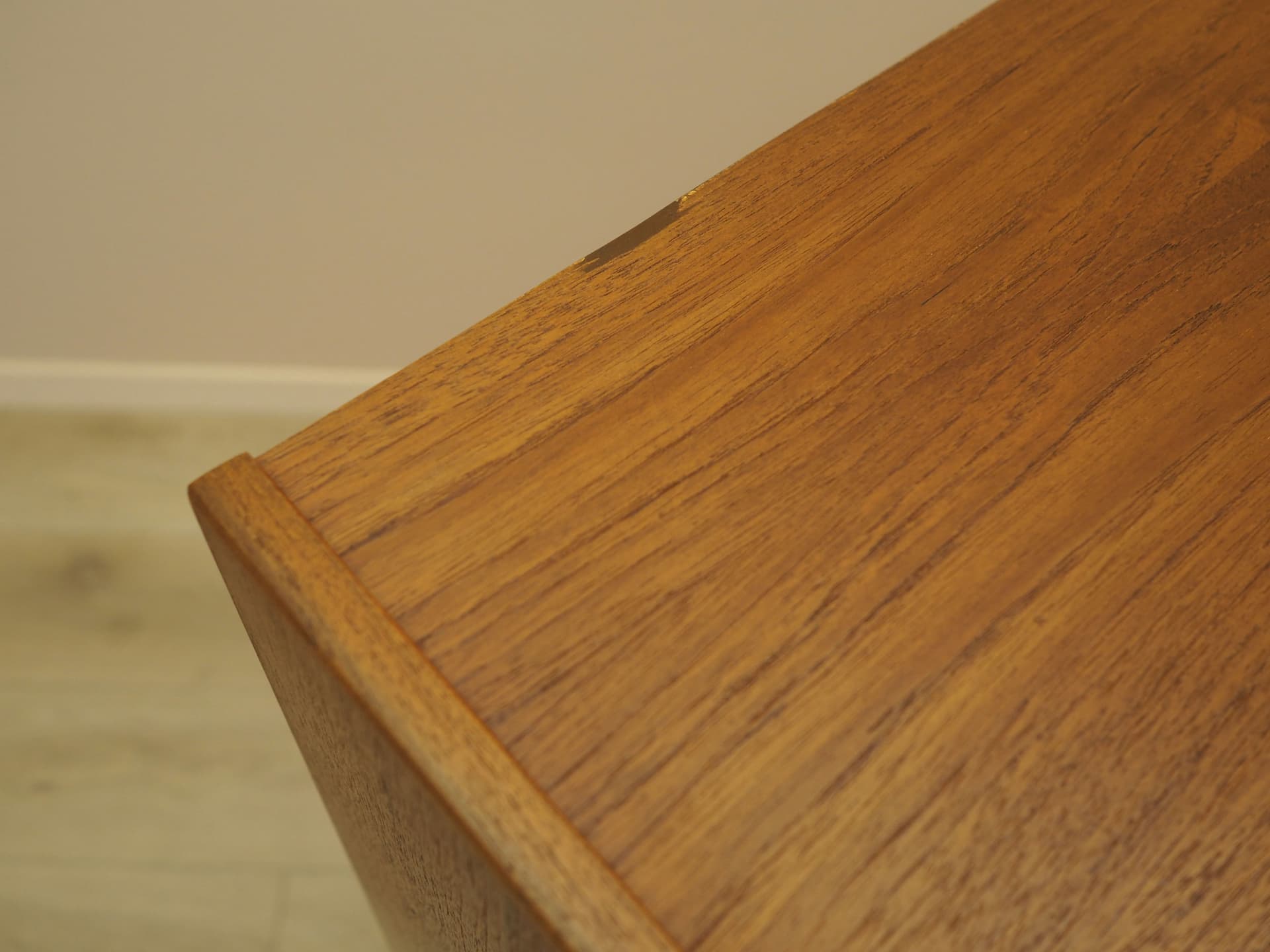 Komoda tallboy, teak brązowy, Dania, lata 60. - 394698