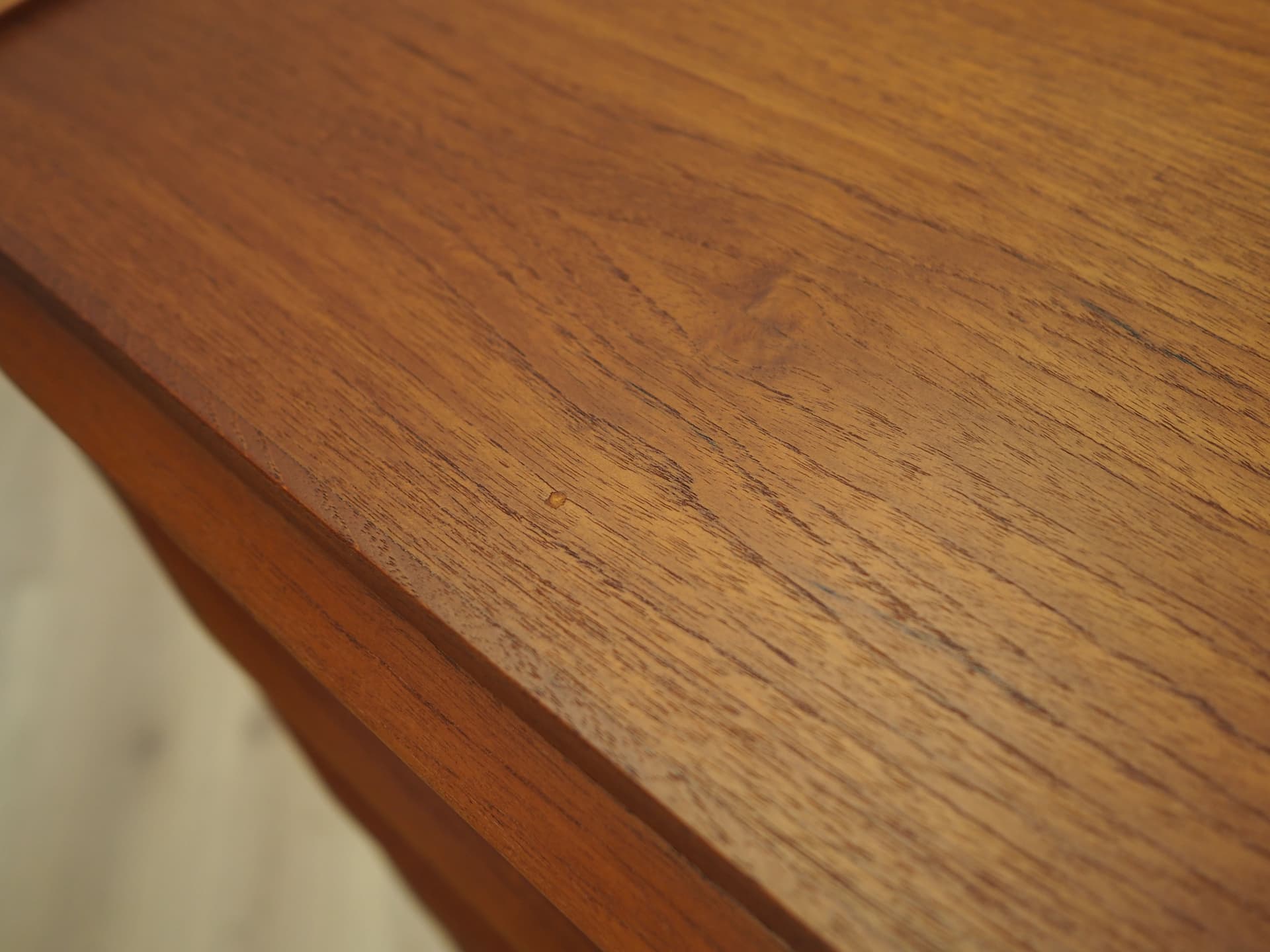 Komoda tallboy, teak brązowy, Dania, lata 60. - 394701