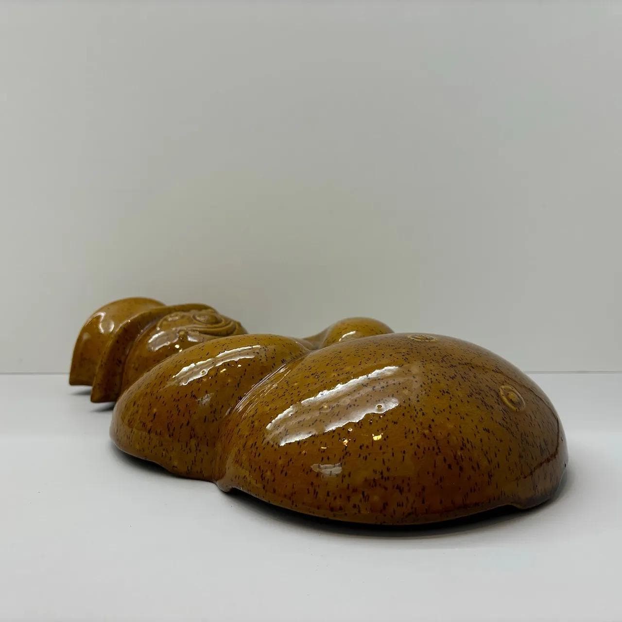 Forma do wypieków Bałwan, brązowy, kamionka, Niemcy, lata 90. - 29137