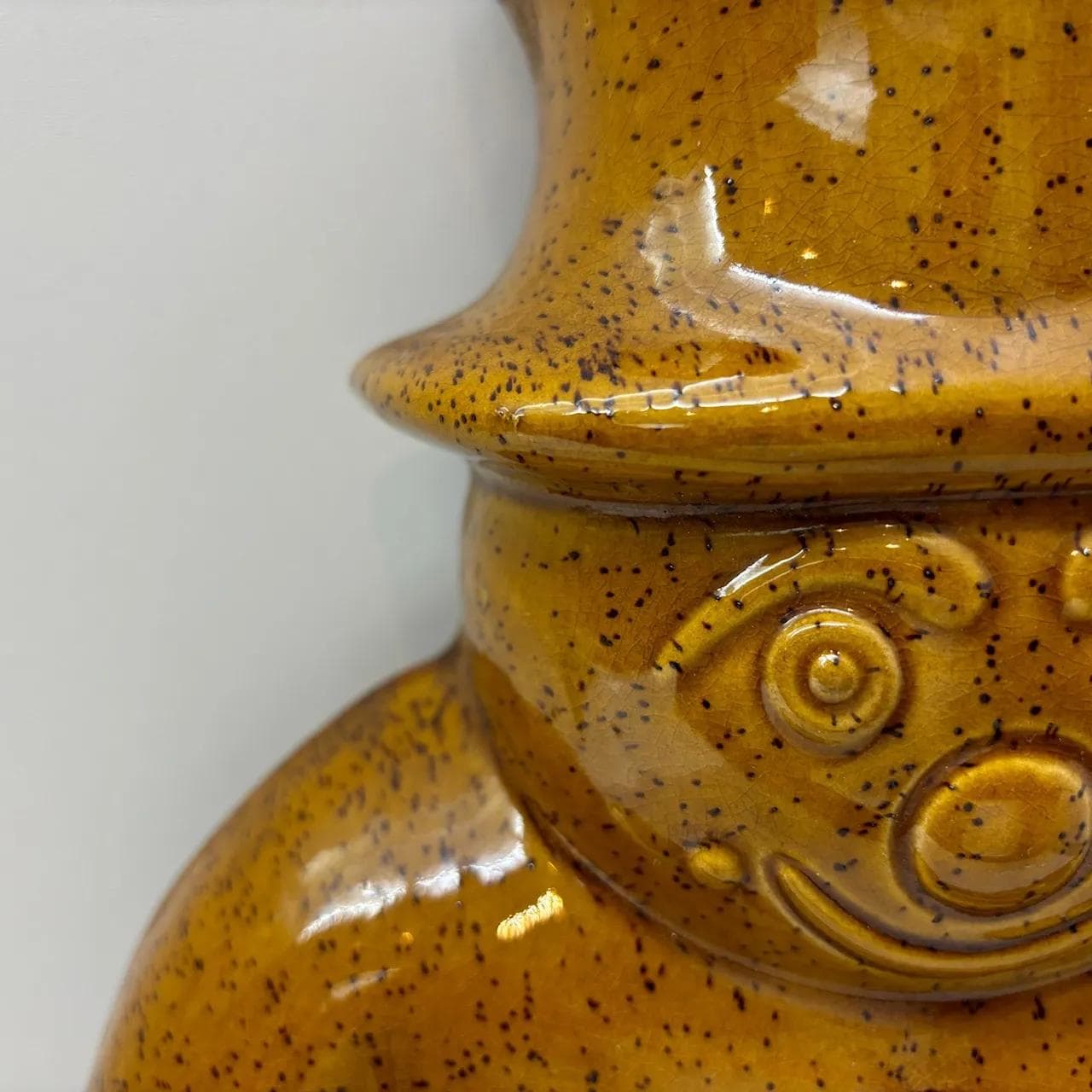 Forma do wypieków Bałwan, brązowy, kamionka, Niemcy, lata 90. - 29142