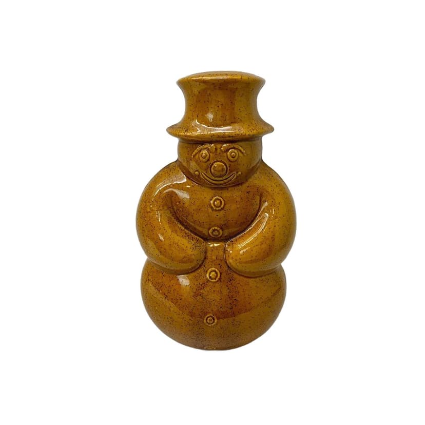 Baking Mold Snowman, brown, stoneware, Germany, 1990s.