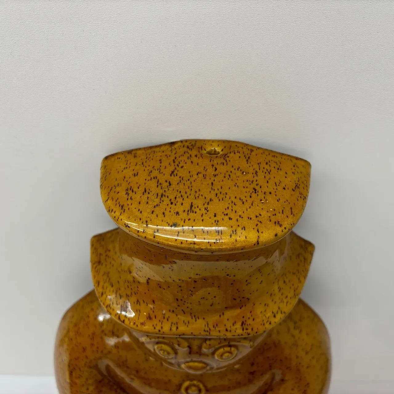 Forma do wypieków Bałwan, brązowy, kamionka, Niemcy, lata 90. - 29144