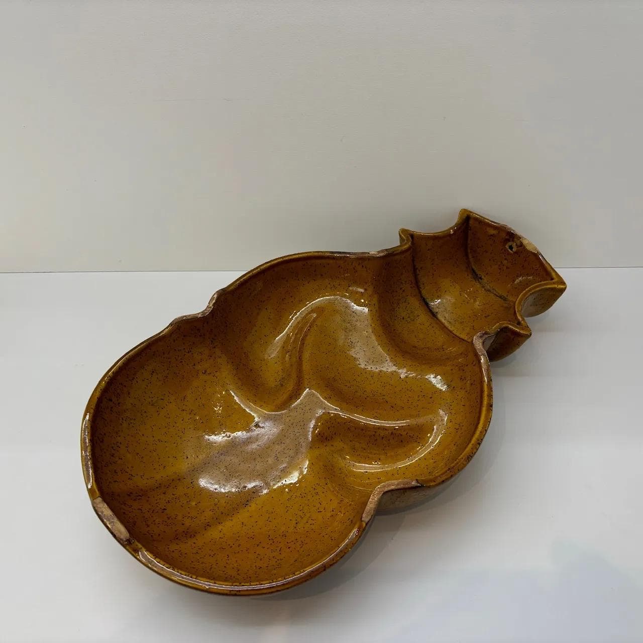 Forma do wypieków Bałwan, brązowy, kamionka, Niemcy, lata 90. - 29141