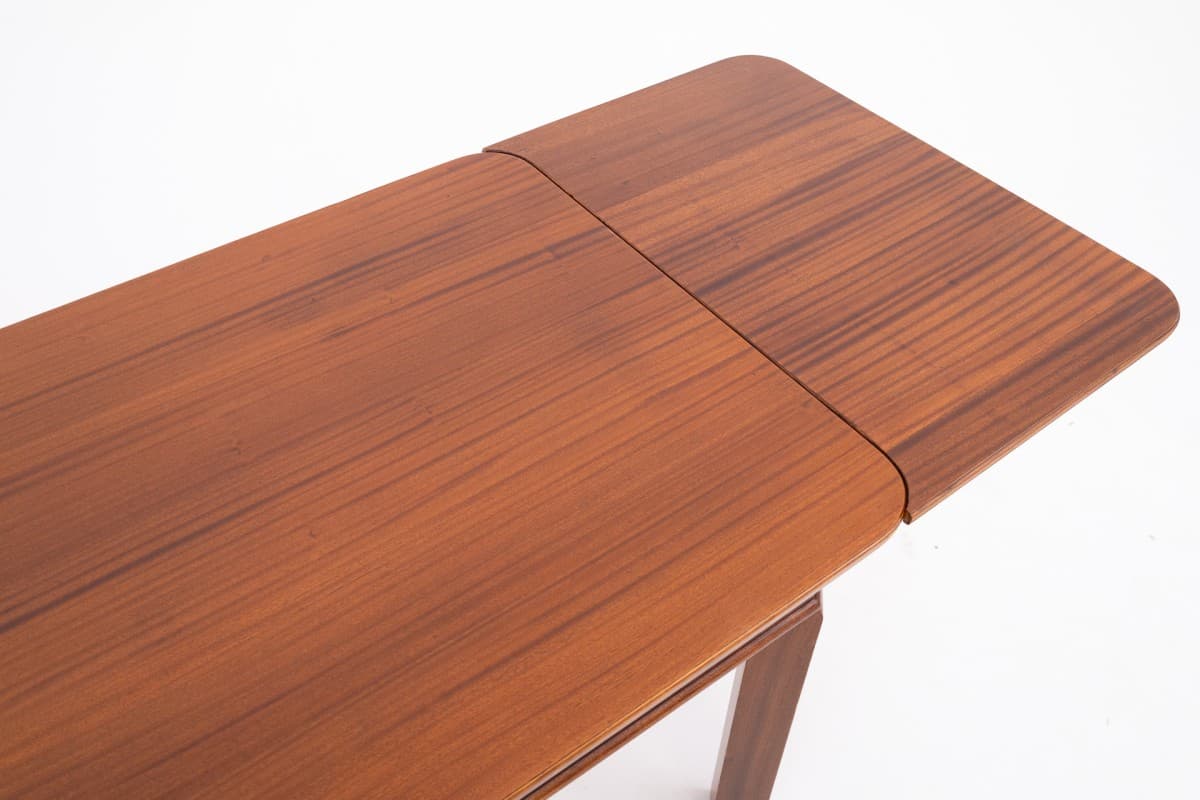 Extendable Table Art Deco, brown walnut, Poland, 1930s - 395124