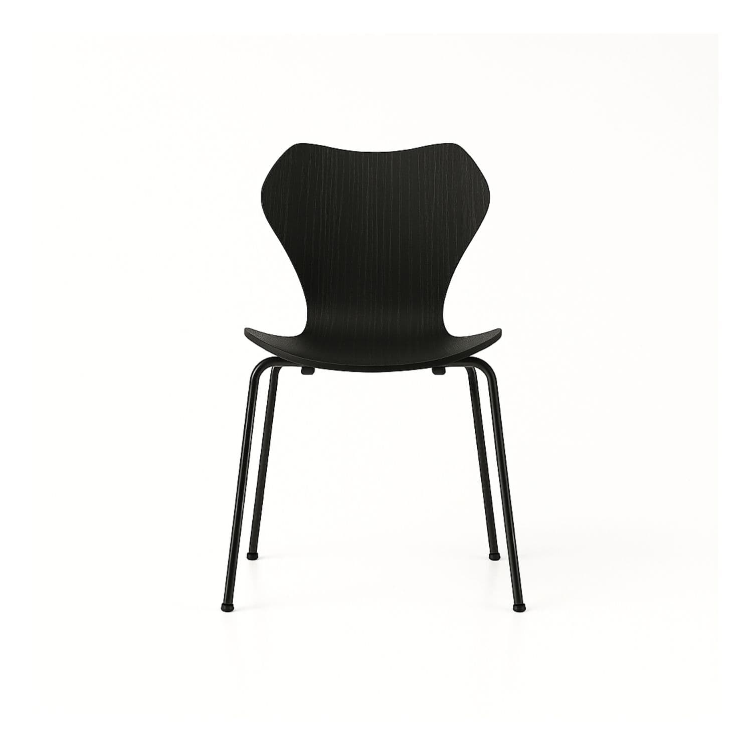 Krzesło KA237 Contract buk czarny i nogi czarne, proj. A. Kuczma, VZÓR