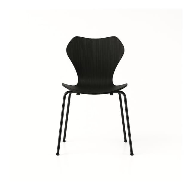 Krzesło KA237 Contract buk czarny i nogi czarne, proj. A. Kuczma, VZÓR - WYMIARY