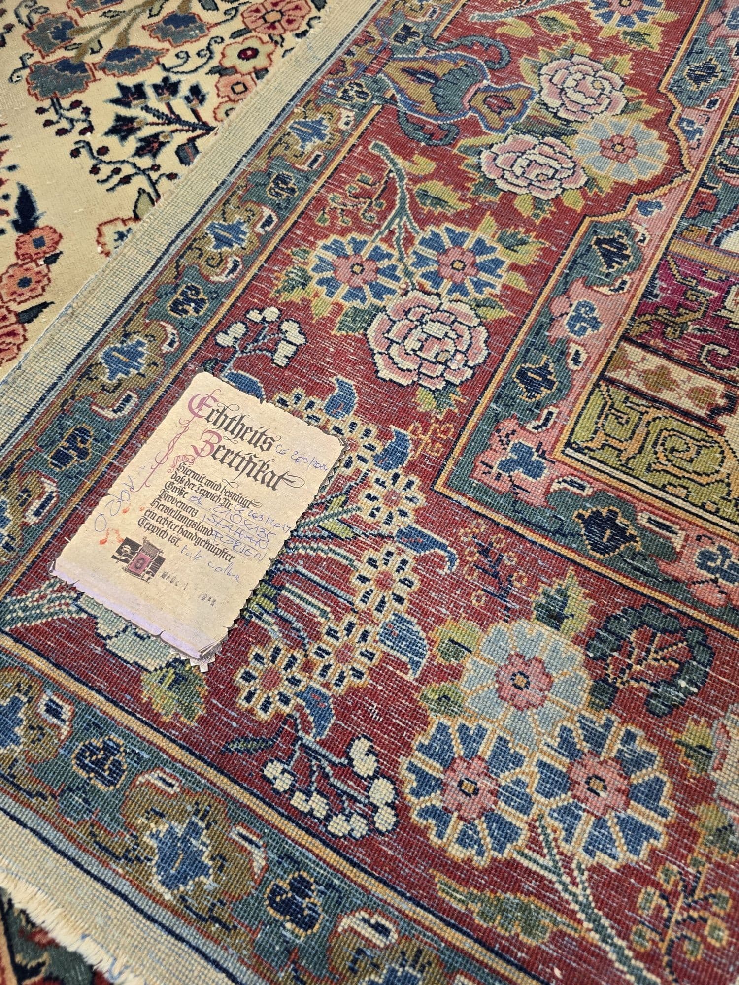 Dywan perski Isfahan, 135x210 cm, multikolor, wełna, Iran, XIX w. - 395464
