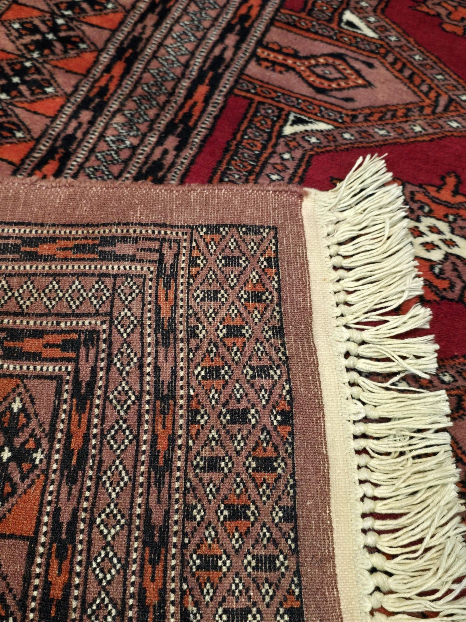 Rug Buchara, 100x155 cm, red, wool, Pakistan - 395473