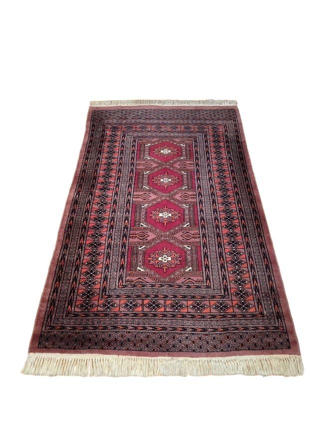 Rug Buchara, 100x155 cm, red, wool, Pakistan - DIMENSION