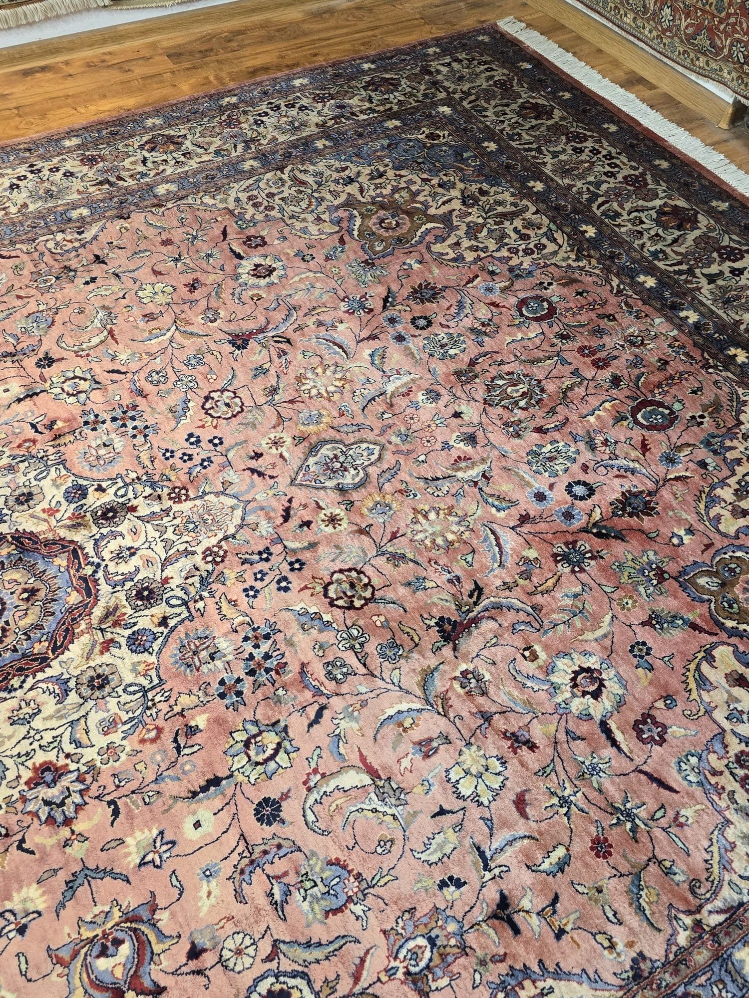 Rug Lahore, 280x385 cm, pink, wool, Pakistan, early 20th century - 395531