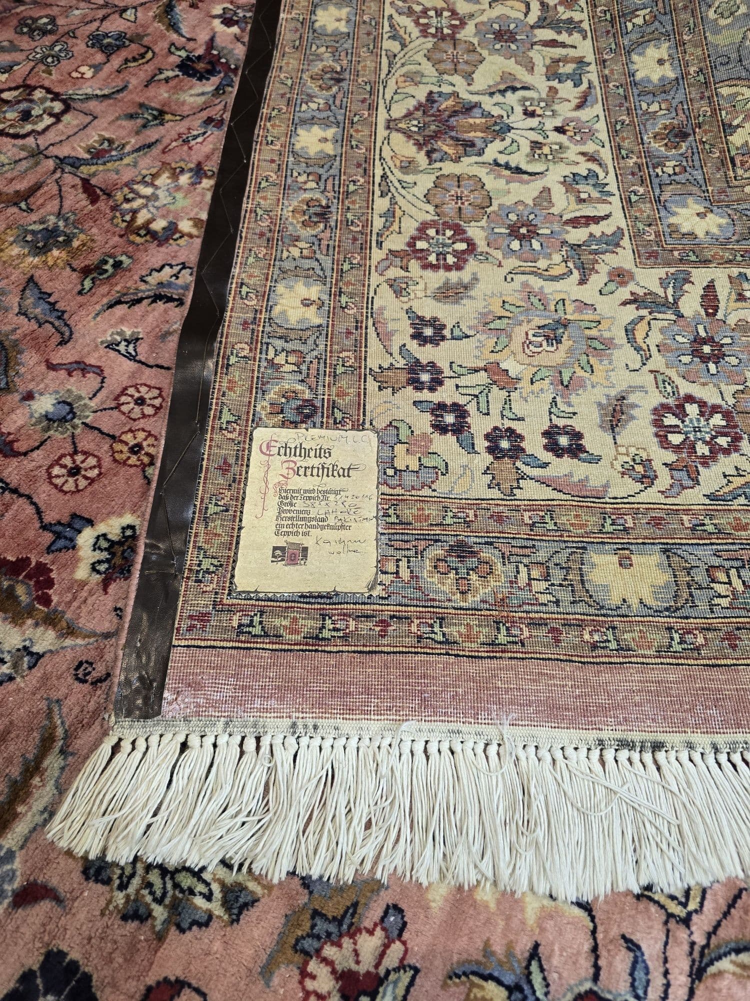 Rug Lahore, 280x385 cm, pink, wool, Pakistan, early 20th century - 395534