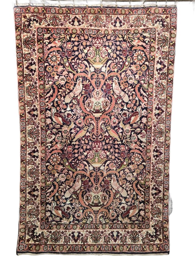 Dywan Bidjar Takab 93x150 cm, niebieski, wełna, Iran, XIX w. - WYMIARY