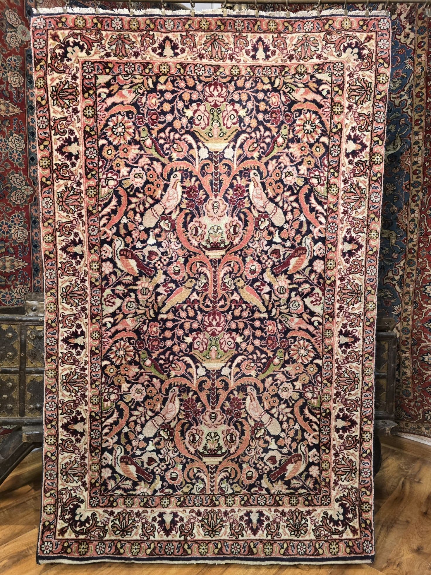 Dywan Bidjar Takab 93x150 cm, niebieski, wełna, Iran, XIX w. - 395546