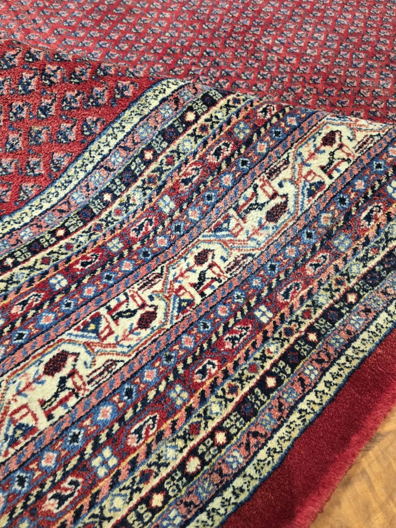 Dywan Sarough Mir, czerwony, wełna, Iran, początek XX w., 320x420 cm - 395551