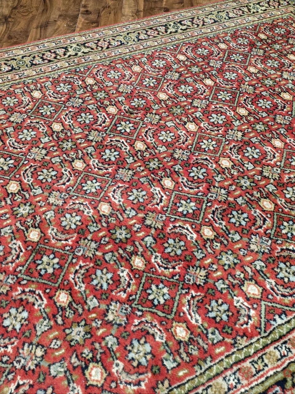 Rug Herati 180x120 cm, red, wool, India - 395694