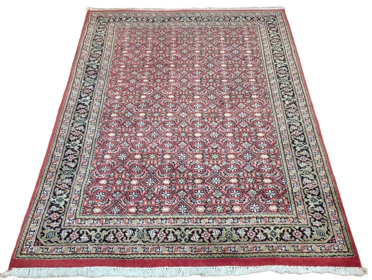 Rug Herati 180x120 cm, red, wool, India