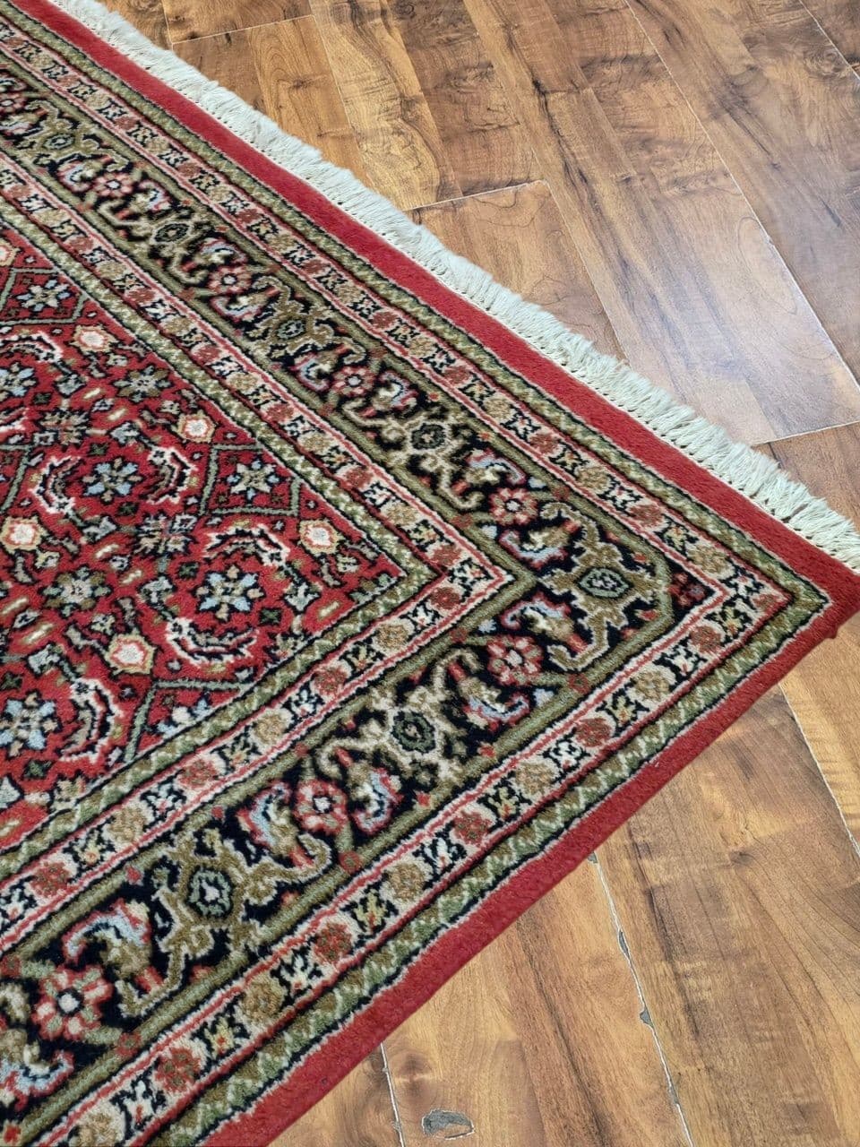 Rug Herati 180x120 cm, red, wool, India - 395692