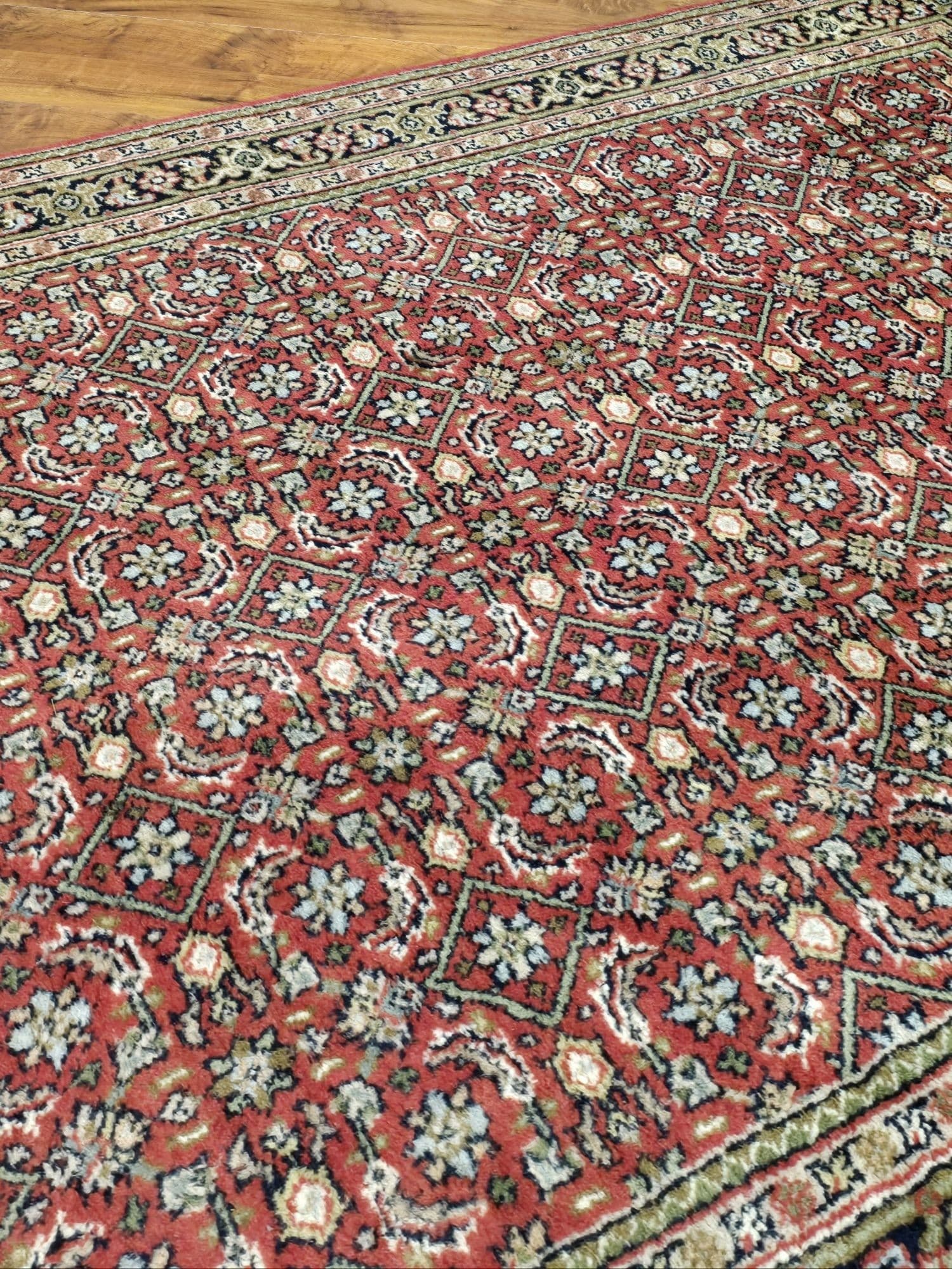 Rug Herati 180x120 cm, red, wool, India - 395697