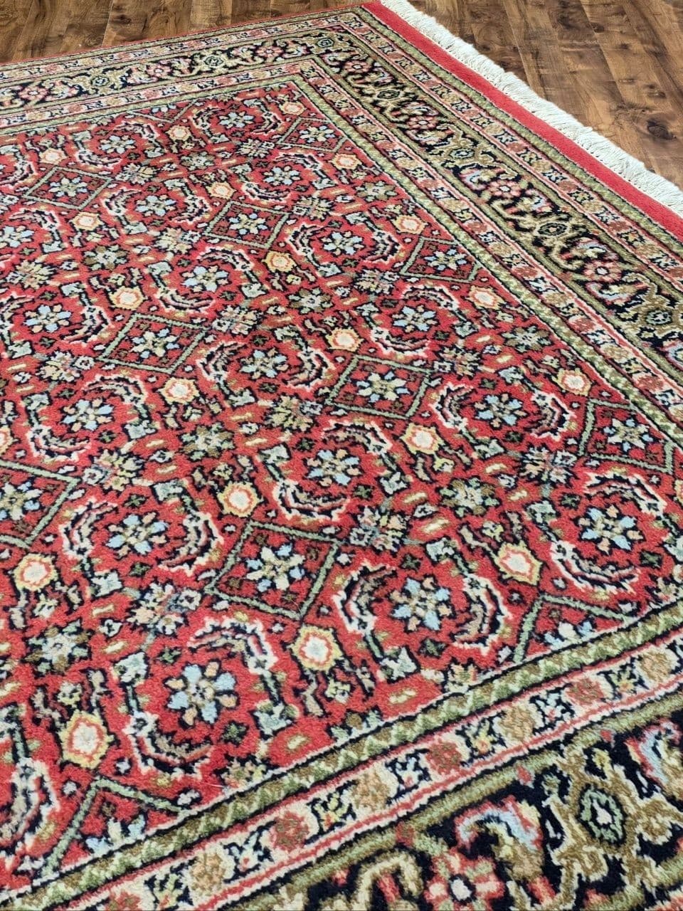 Rug Herati 180x120 cm, red, wool, India - 395693