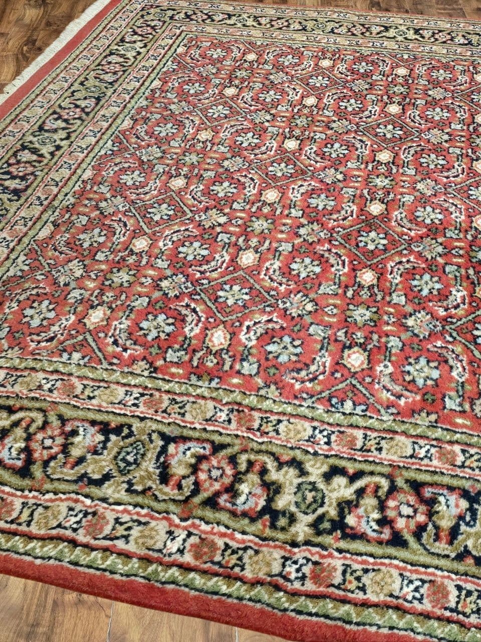 Rug Herati 180x120 cm, red, wool, India - 395695