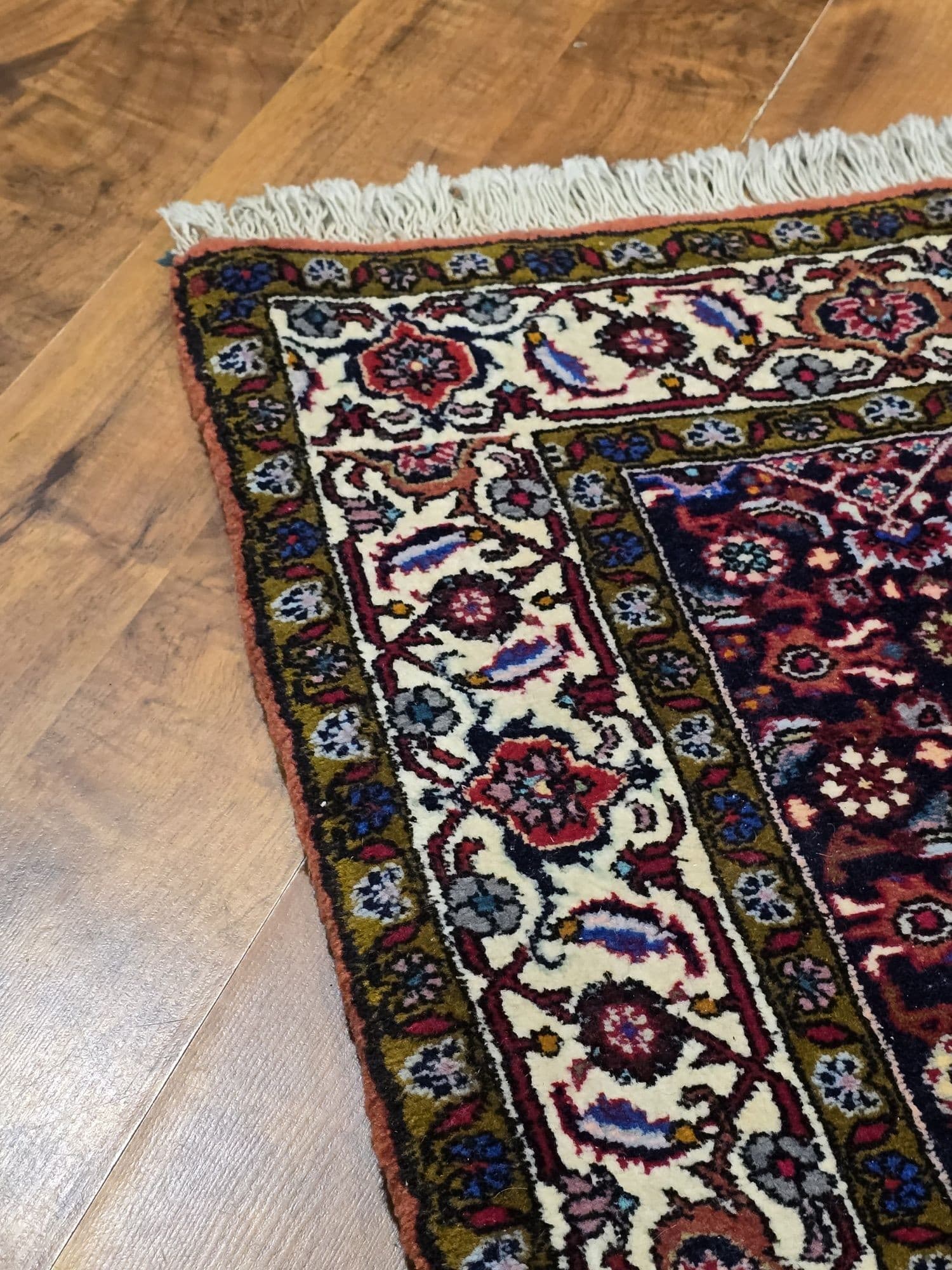 Dywan Bidjar, 126x82 cm, czerwony niebieski, wełna, Iran - 395711