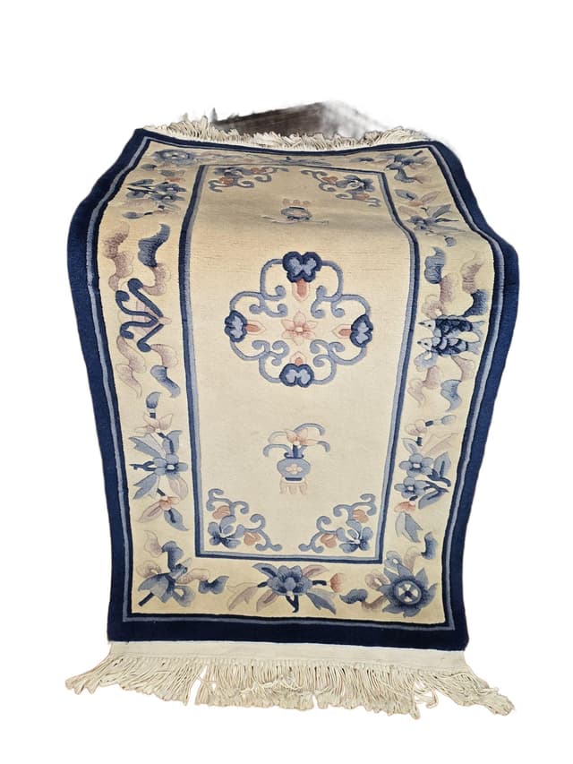 Chinese rug, 70x140 cm, beige, wool, China, early 20th century - DIMENSION