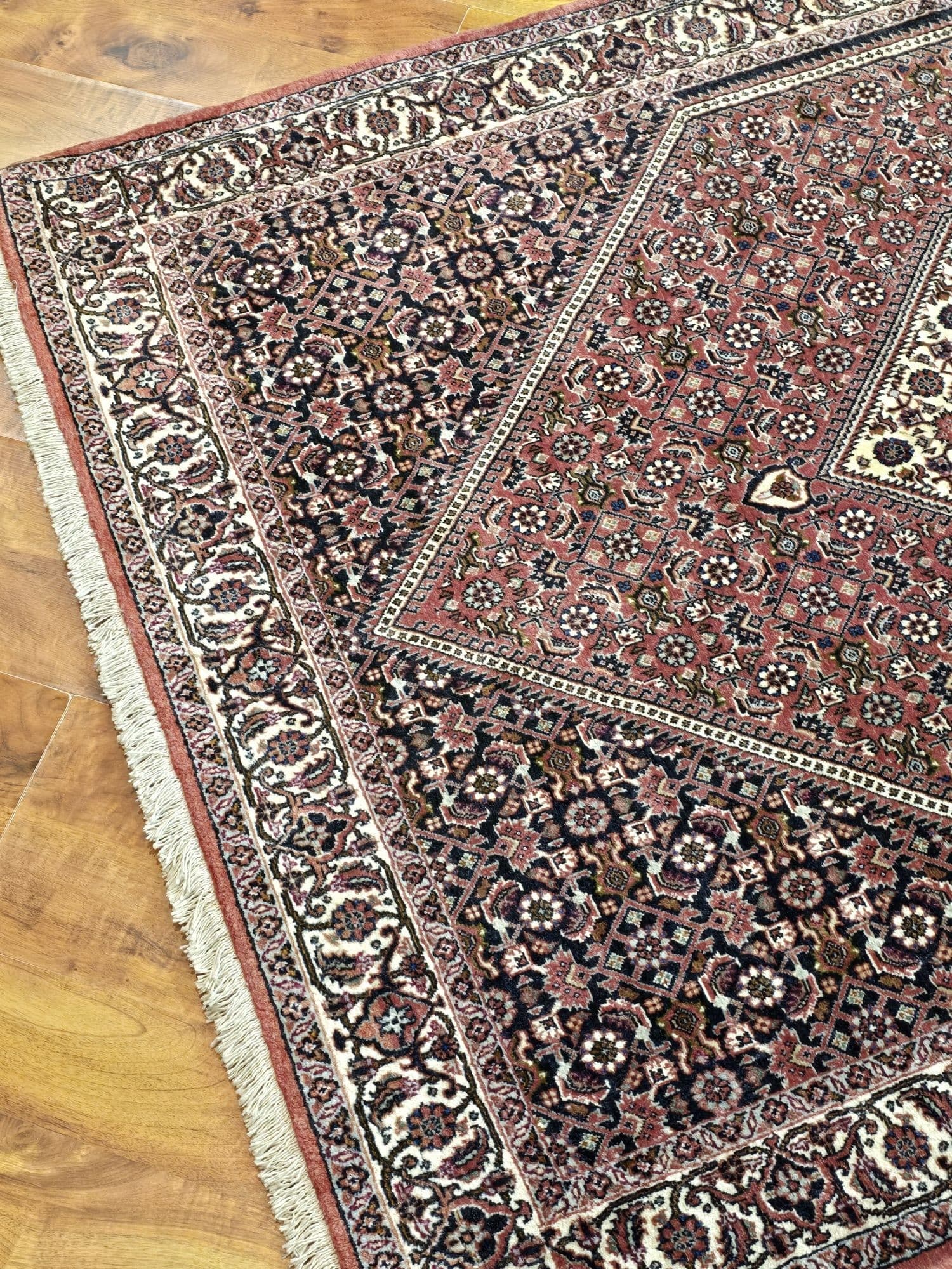 Dywan Bidjar Takab 112x167 cm, czerwony niebieski biały, wełna, Iran, początek XX w. - 395776