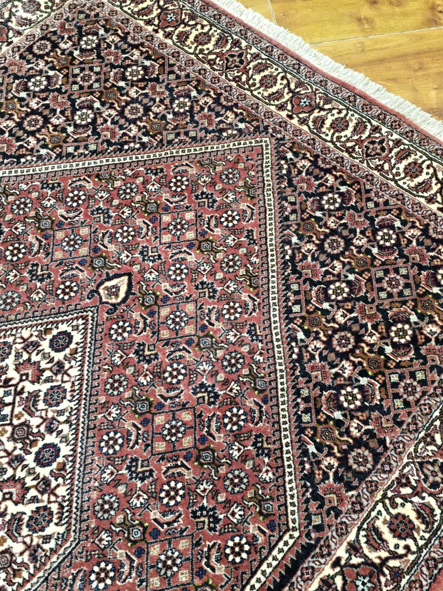 Dywan Bidjar Takab 112x167 cm, czerwony niebieski biały, wełna, Iran, początek XX w. - 395778