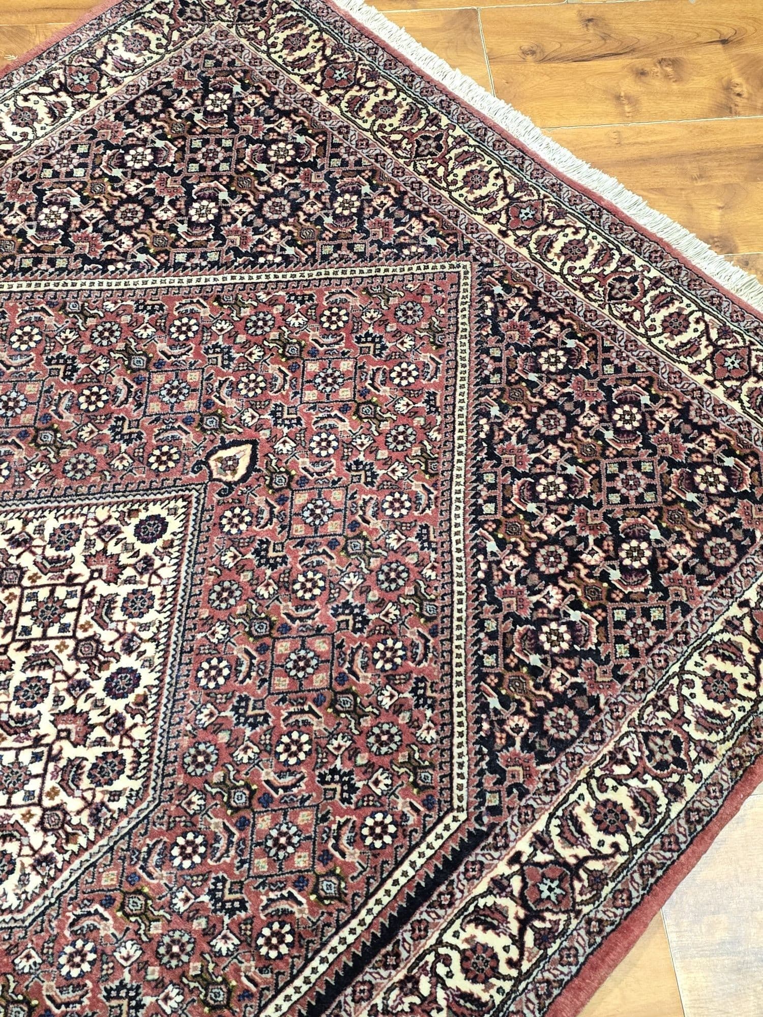 Dywan Bidjar Takab 112x167 cm, czerwony niebieski biały, wełna, Iran, początek XX w. - 395773