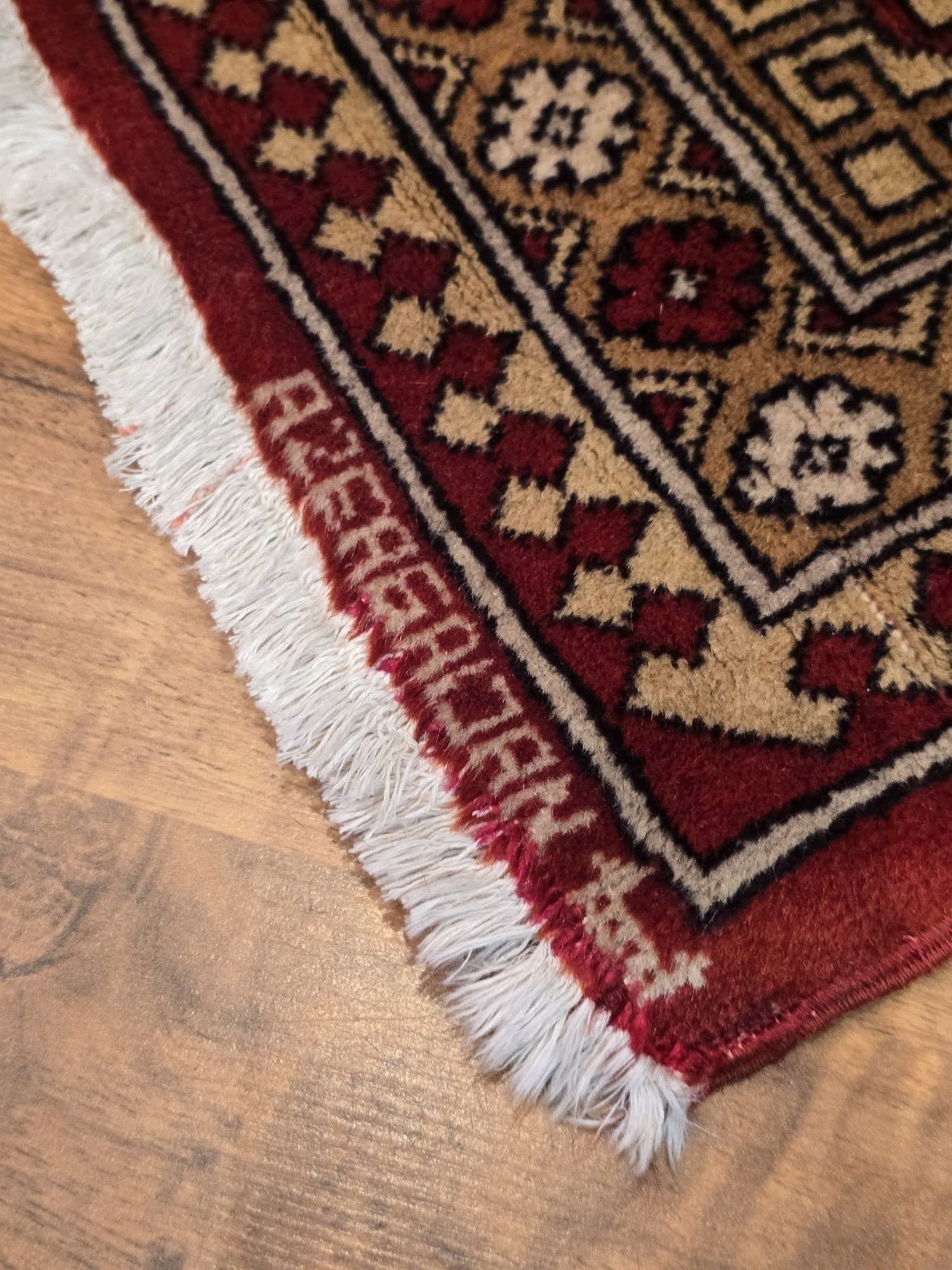 Rug Shirvan, red beige brown, wool, Azerbaijan, 1970s, 250x128 cm - 395932