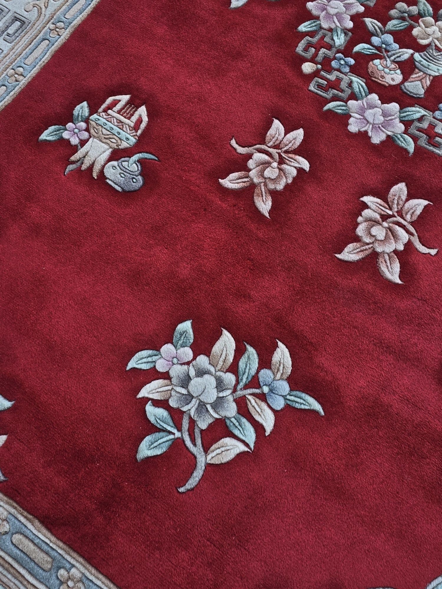 Chinese Rug Art Deco, red, wool, China, early 20th century, 185x280 cm - 395937