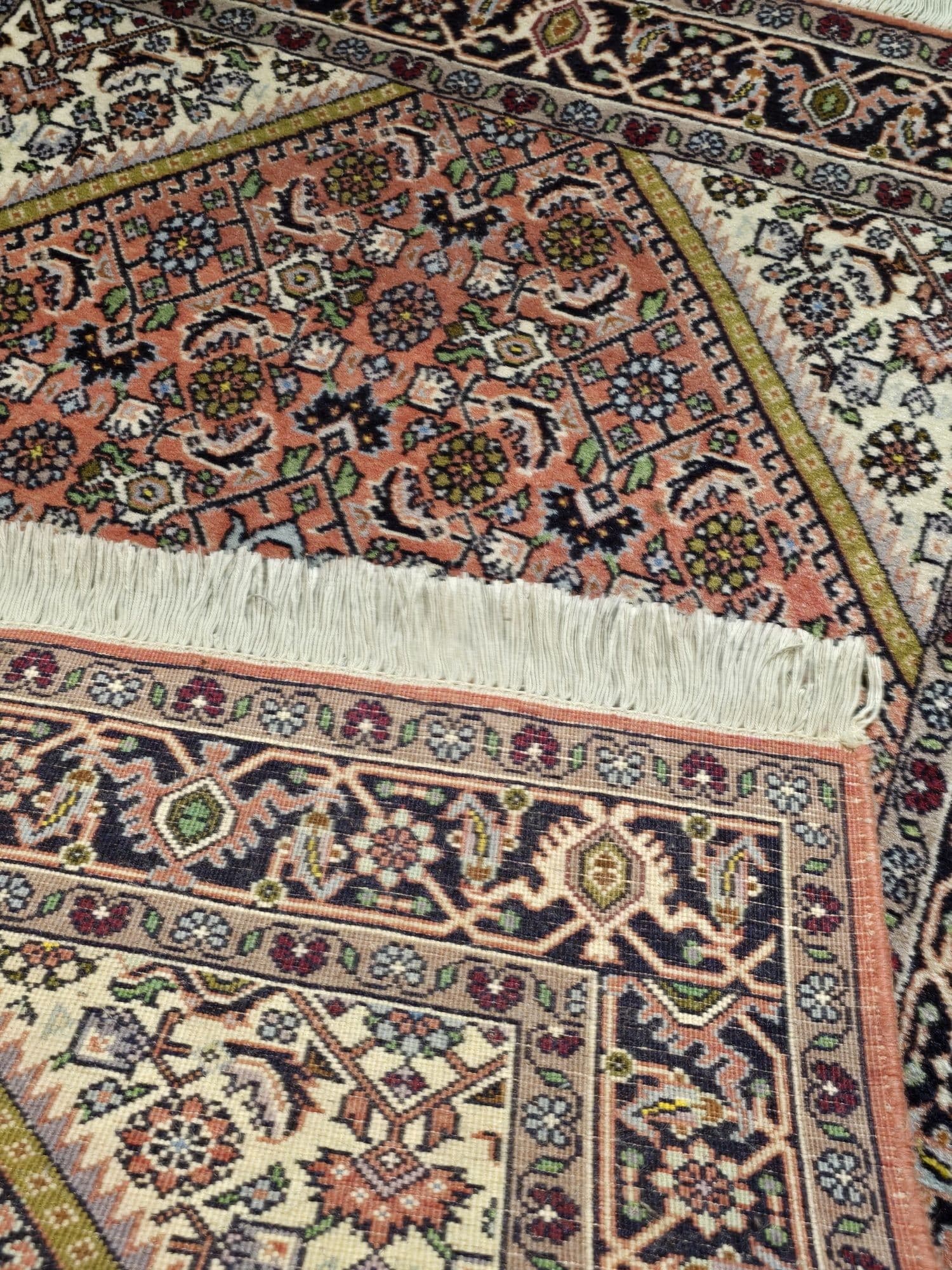Dywan Bidjar, 84x145 cm, pomarańczowy granatowy, wełna, Iran, początek XX w. - 396003