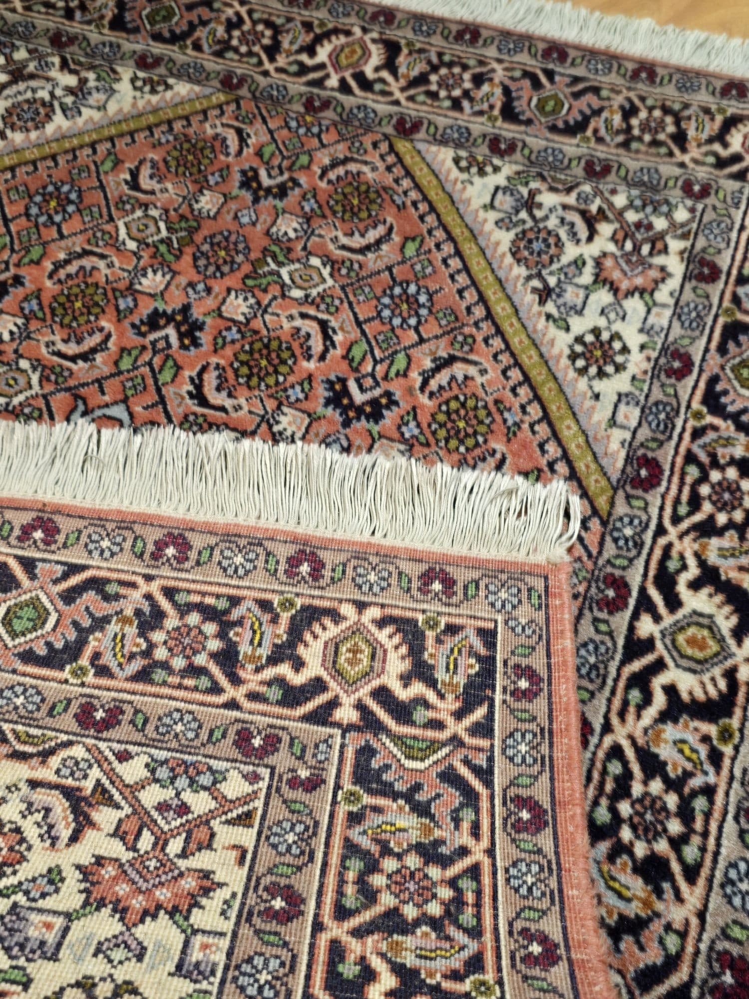 Dywan Bidjar, 84x145 cm, pomarańczowy granatowy, wełna, Iran, początek XX w. - 396002