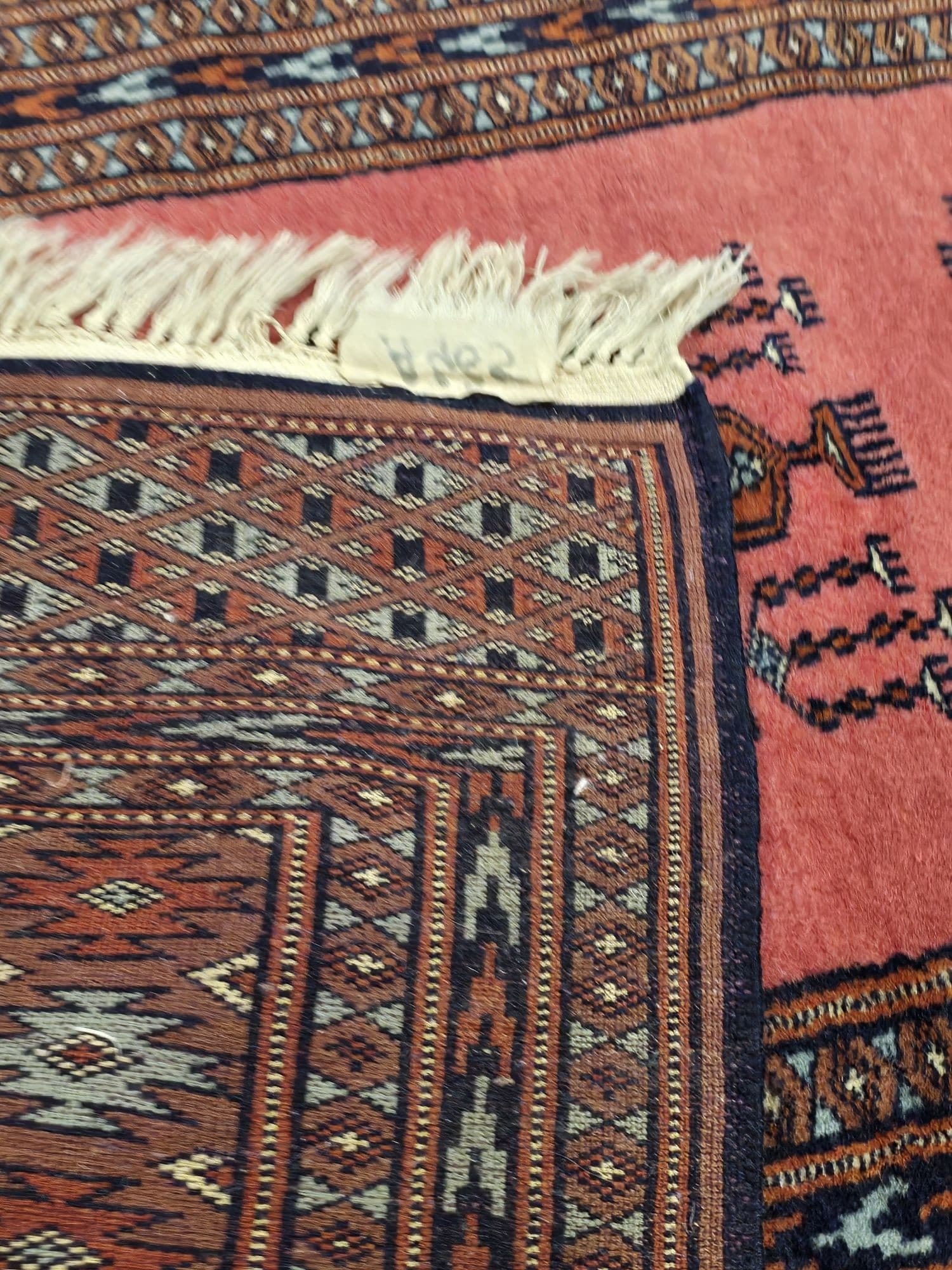 Rug Buchara, 97x150 cm, pink blue brown, wool, Pakistan - 396012