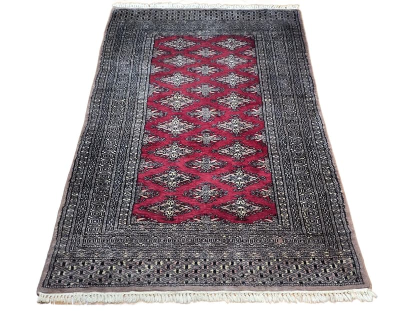 Rug Buchara 90x160 cm, red, wool, Pakistan