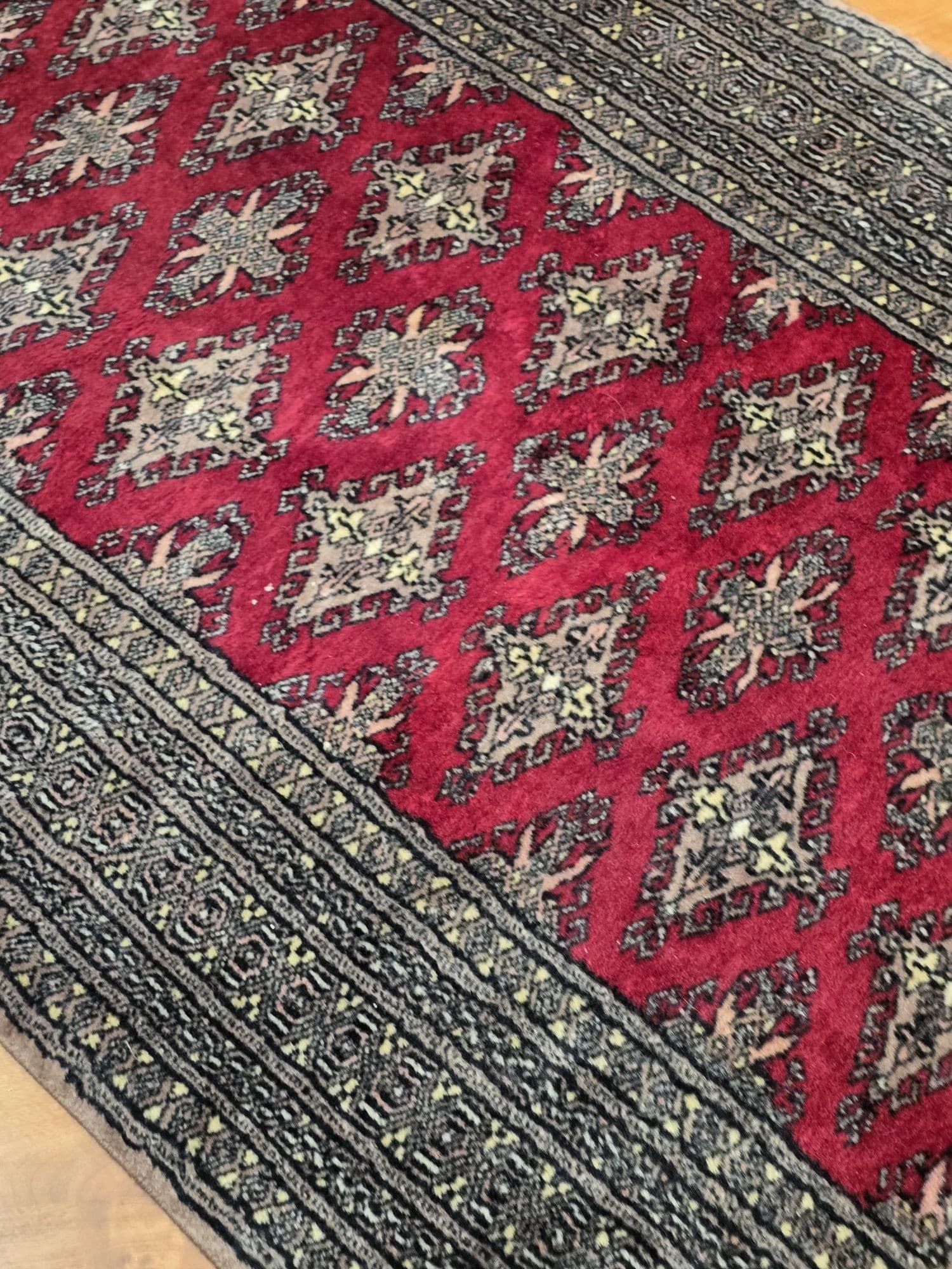 Rug Buchara 90x160 cm, red, wool, Pakistan - 396017