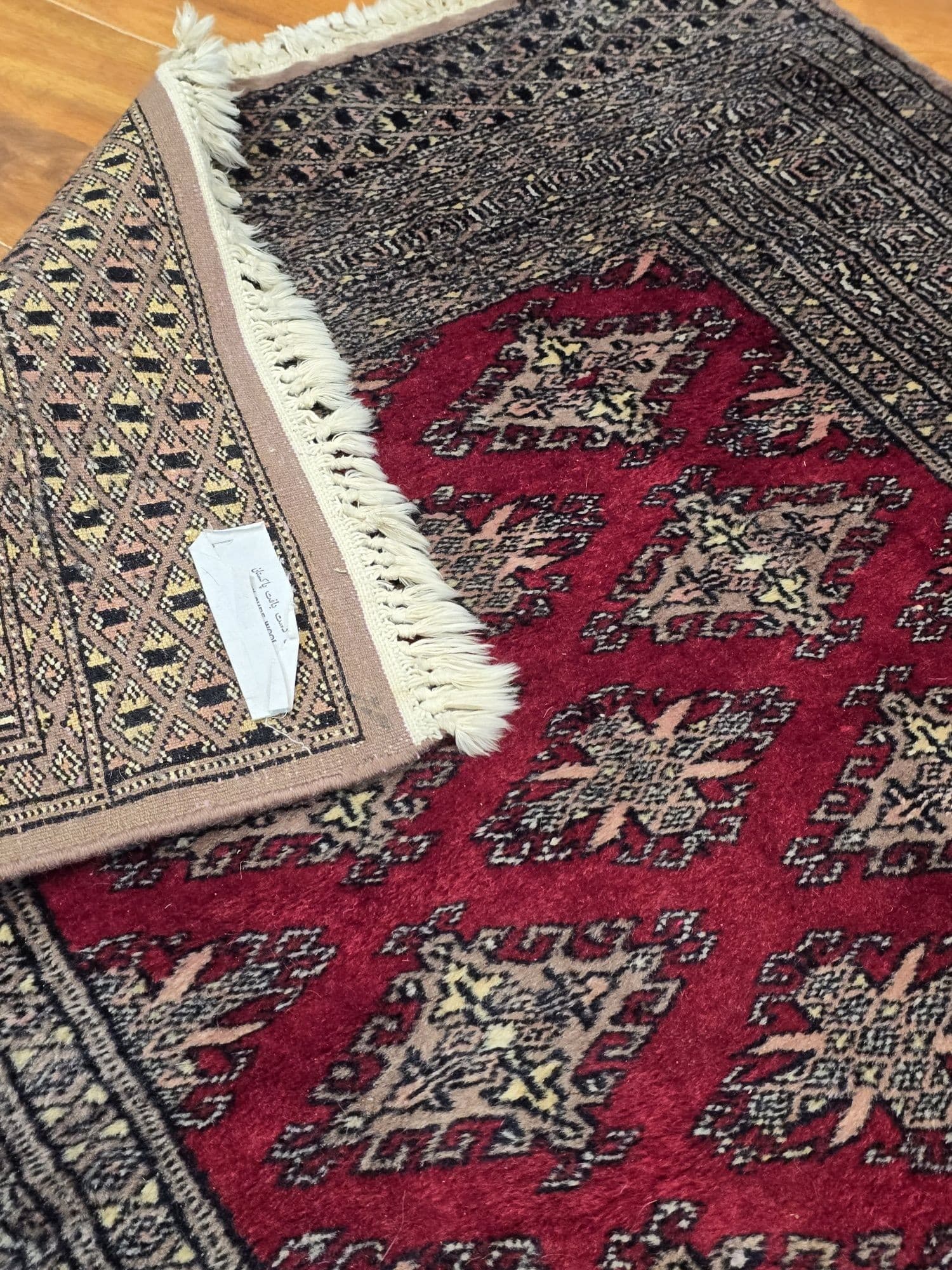 Rug Buchara 90x160 cm, red, wool, Pakistan - 396021