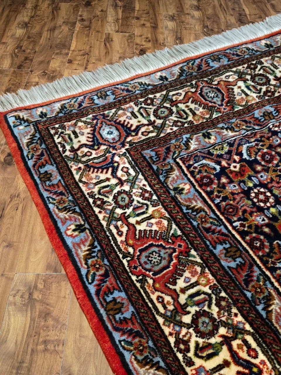 Dywan Bidjar Takab 145x245 cm, czerwony niebieski, wełna, Iran, początek XX w. - 396062