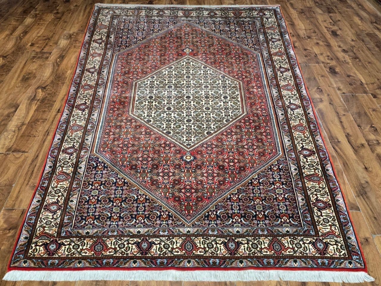 Dywan Bidjar Takab 145x245 cm, czerwony niebieski, wełna, Iran, początek XX w. - 396068