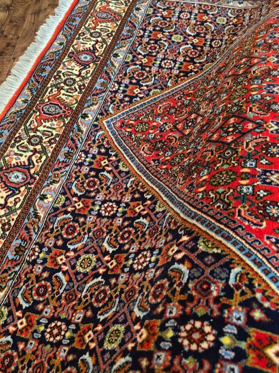 Dywan Bidjar Takab 145x245 cm, czerwony niebieski, wełna, Iran, początek XX w. - 396061